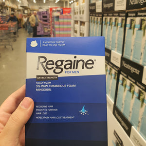 Regaine Minoxidil for Men Extra Strength Scalp Foam 5 percent w w Cutaneous   روجين رغوة مينوكسديل رغوة مينوكسيديل ريجين