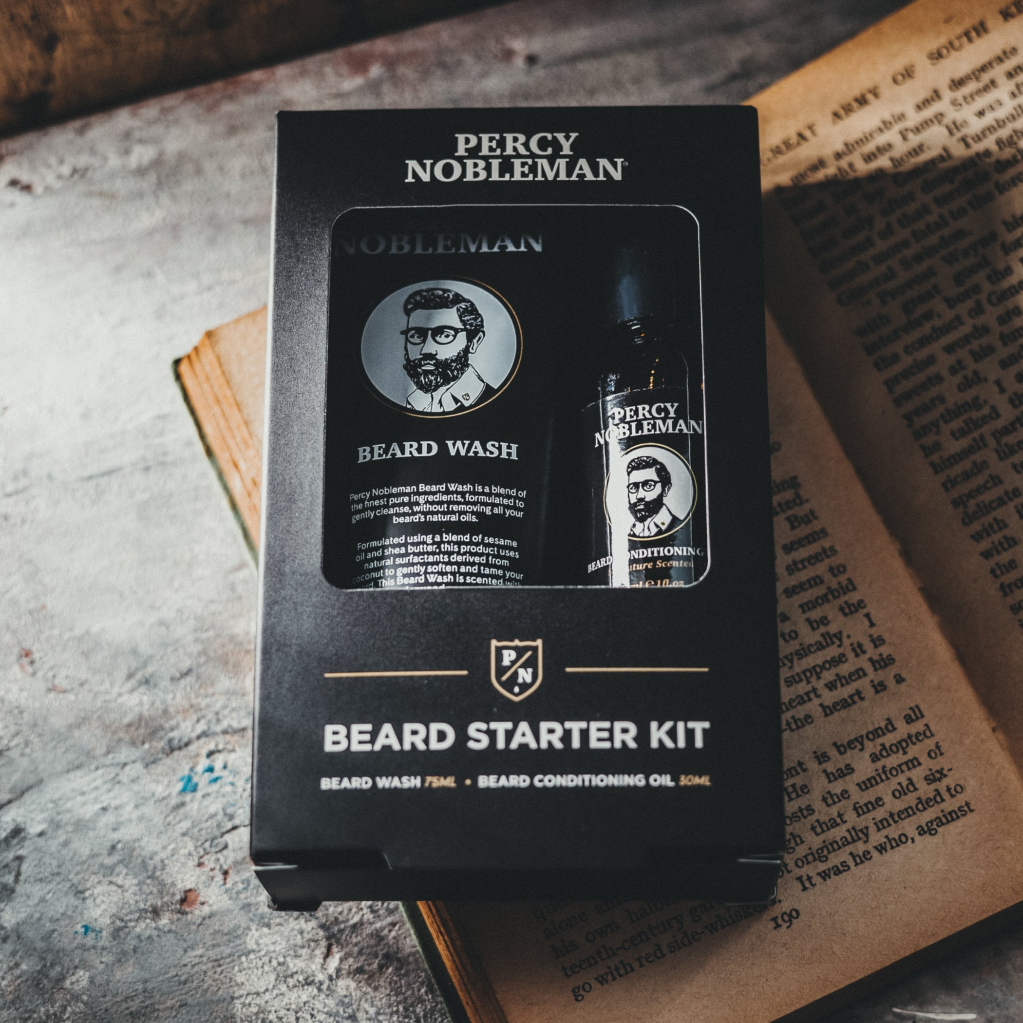 Percy Nobleman Beard Starter Kit غسول وزيت اللحية من بيرسي نوبل مان