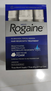 Minoxidil Rogaine 5% Hair Regrowth مينوكسيديل روجين رغوة