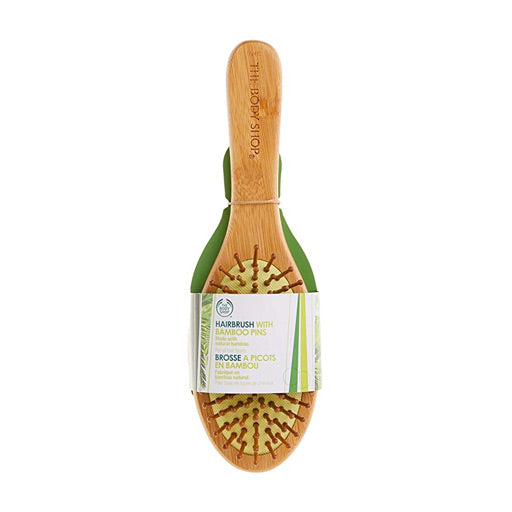Bamboo Pins Hair Brush فرشاة للشعر من خشب البامبو